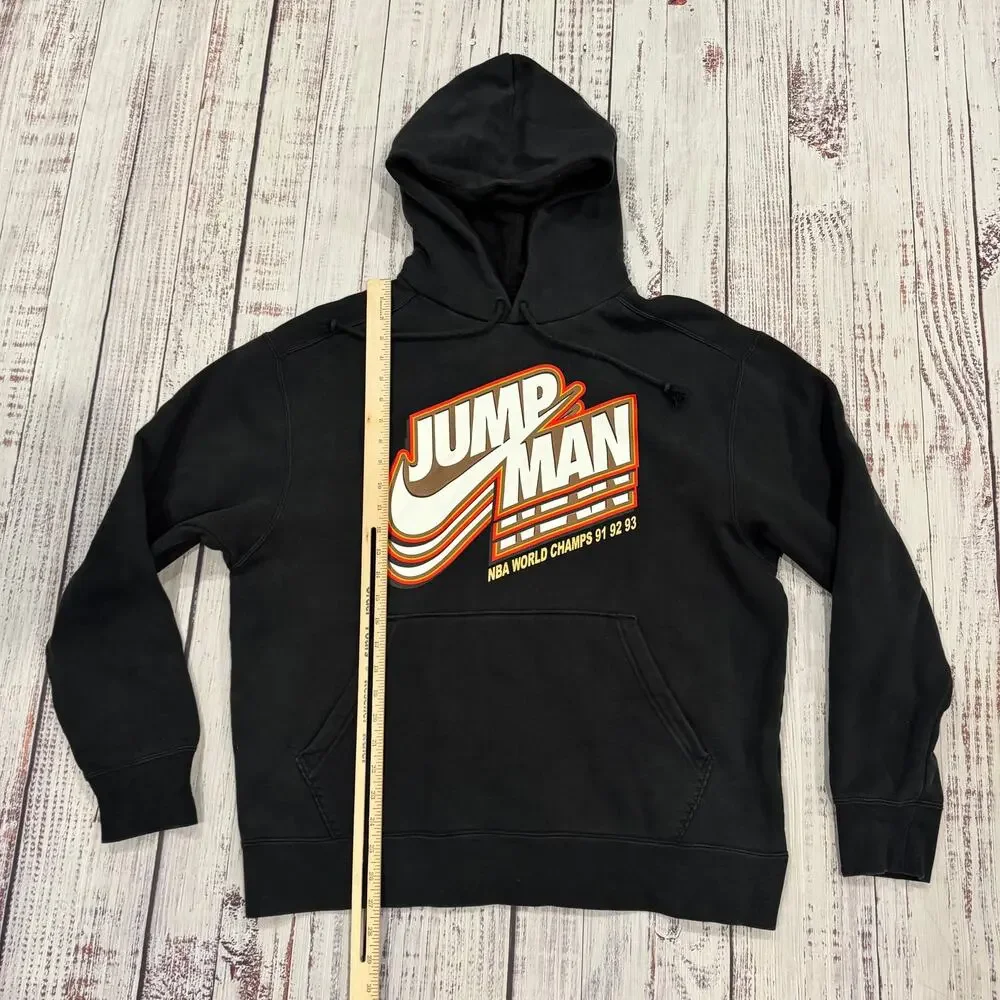 Jordan Jumpman Fleece Hoodie NBA World Champs 91 92 93 Black XL DC9604-010